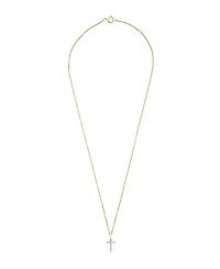 Diamond Initial Pendant Necklace (1/10 ct. t.w.) in 14k Gold, 17" + 1" Extender