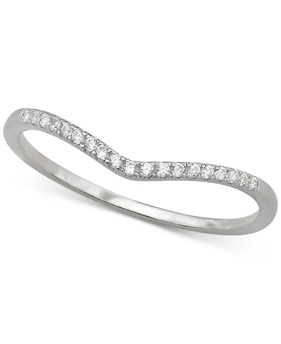 Giani Bernini Cubic Zirconia Pave V Ring, Created for Macy's