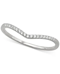 Giani Bernini Cubic Zirconia Pave V Ring, Created for Macy's