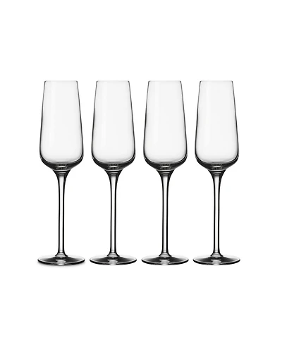 Villeroy & Boch Voice Basic Flute Champagne Glasses, Set of 4