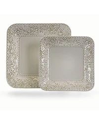 Elama Lotus 16 Pc. Dinnerware Set, Service for 4