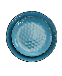 Elama Sea Glass 16 Pc. Dinnerware Set, Service for 4