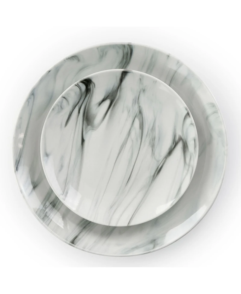 Elama Fine Marble 16 Pc. Dinnerware Set, Service for 4