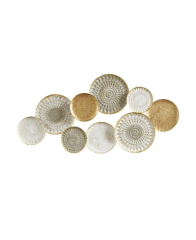 Madison Park Legion Metal Plates Wall Decor, 24.02" L x 47.24" W