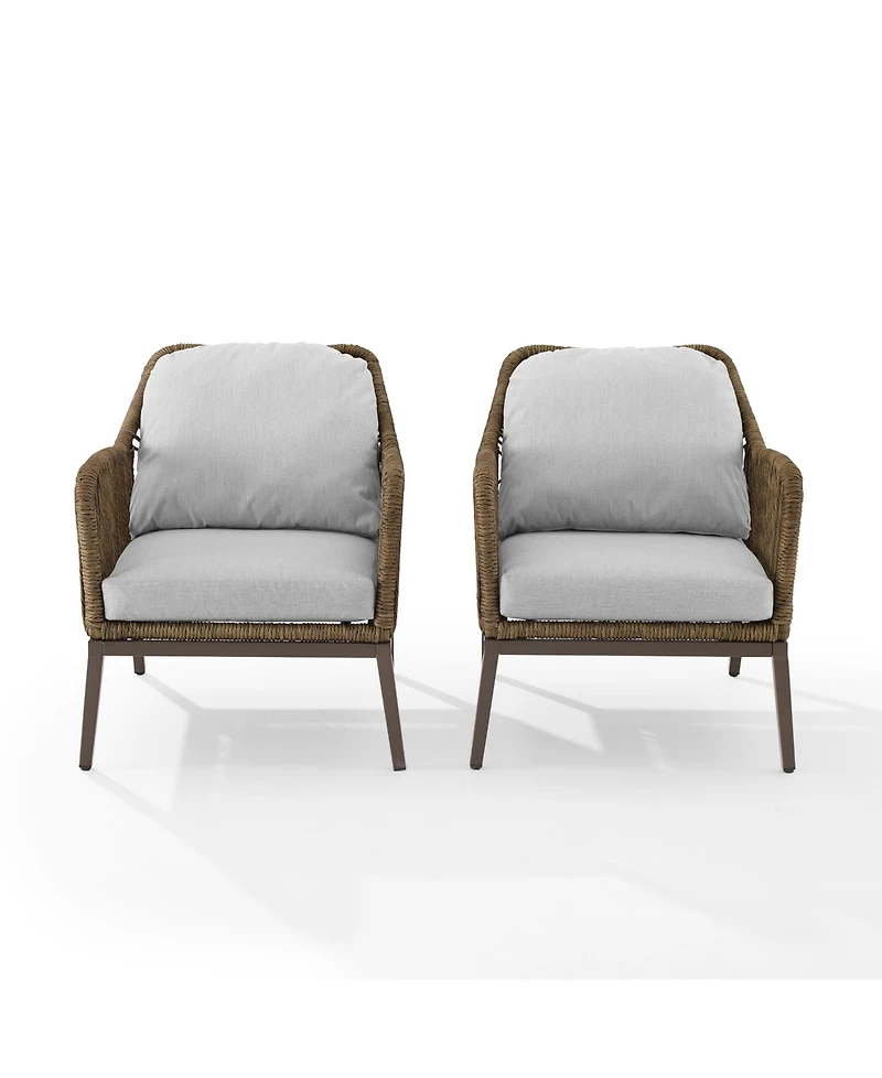 Haven Outdoor Wicker Armchair Set, 2 Piece