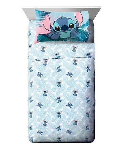 Disney Lilo and Stitch Floral Fun 4-Pc. Sheet Set