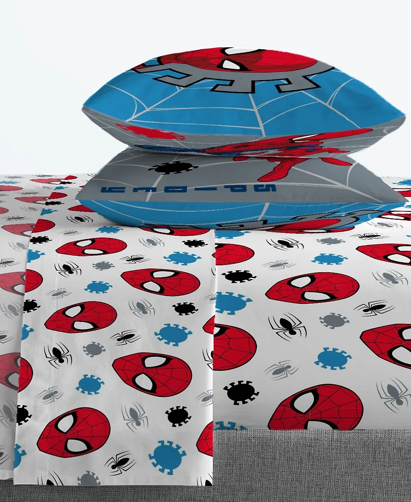 Spider-Man Burst 4 Piece Sheet Set, Full