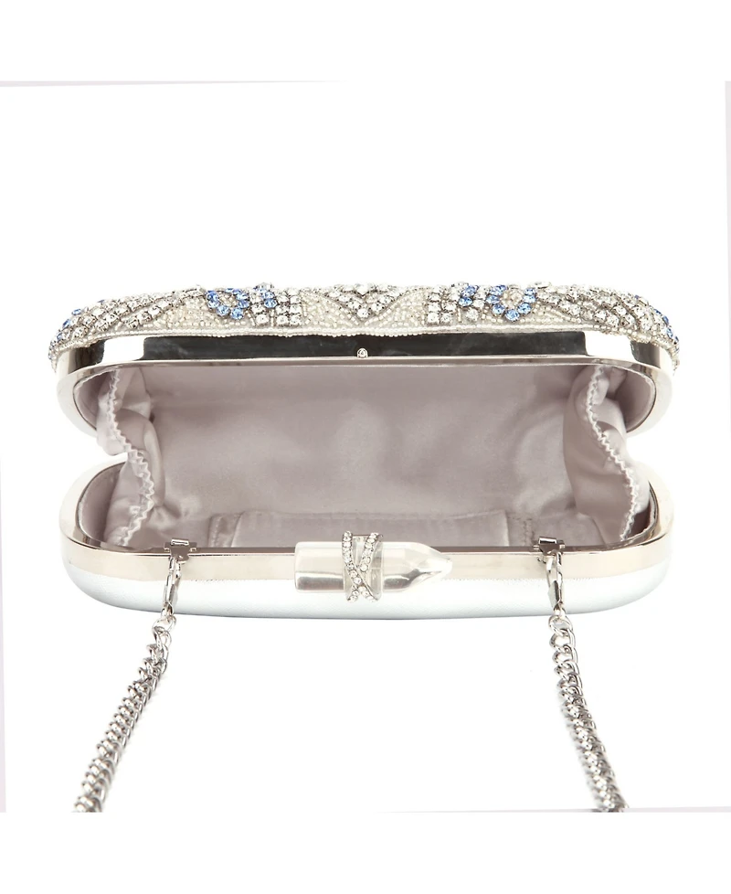 Women's Crystal Embellished Minaudiere