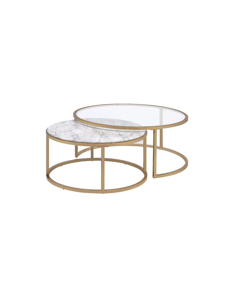 Acme Furniture Shanish 2-Piece Nesting Table Set