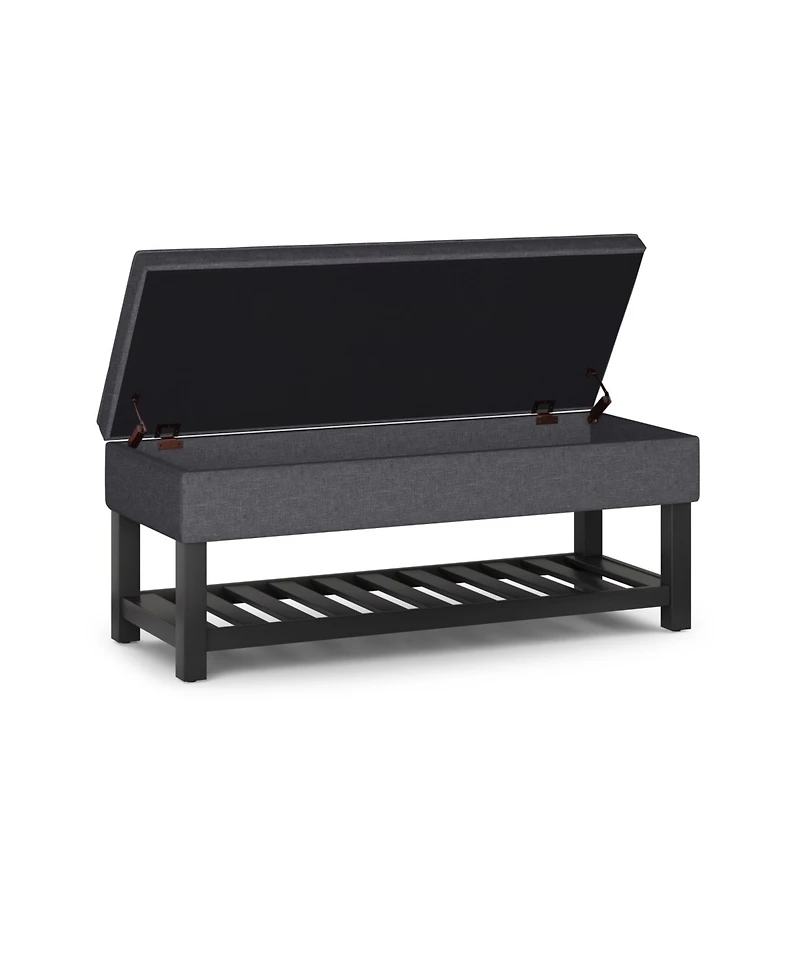Cosmopolitan Storage Ottoman Bench with Open Bottom