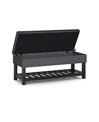 Cosmopolitan Storage Ottoman Bench with Open Bottom