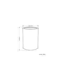 Simpli Home Corbin 16.1" Antique Gold Iron Wide Industrial Metal Side Table