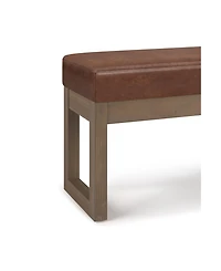 Milltown Contemporary Rectangle Footstool Ottoman Bench