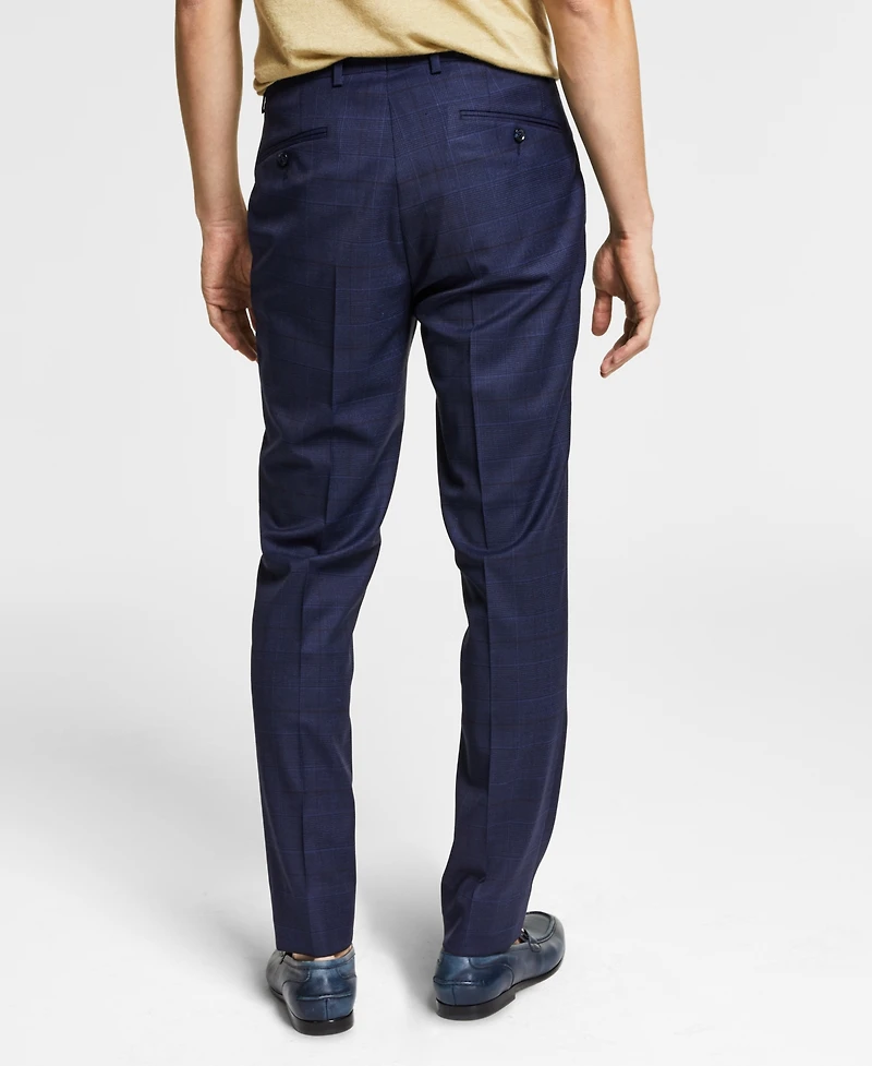Bar Iii Men's Skinny Fit Wrinkle-Resistant Wool-Blend Suit Separate Pant, Created for Macy's - Close Out!