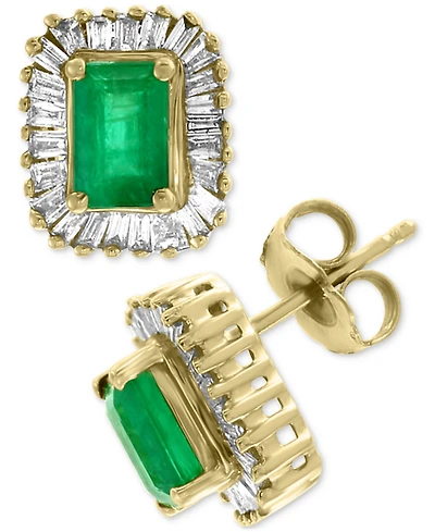 Effy Emerald (1 ct. t.w.) and Diamond (5/8 ct. t.w.) in 14k Gold or 14k White Gold