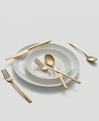 Cambridge Silversmiths Beacon Gold Satin 20-Piece Flatware Set, Service for 4
