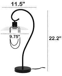 Lalia Home Modern Metal Scroll Table Lamp