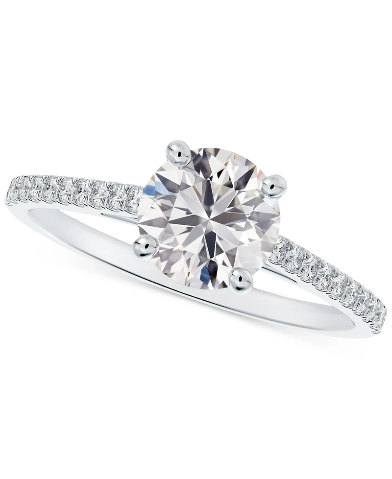 Portfolio by De Beers Forevermark Diamond Cathedral Pave Band Engagement Ring (5/8 ct. t.w.) 14k White, Yellow or Rose Gold