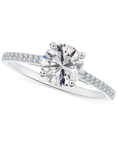 Portfolio by De Beers Forevermark Diamond Cathedral Pave Band Engagement Ring (5/8 ct. t.w.) 14k White, Yellow or Rose Gold