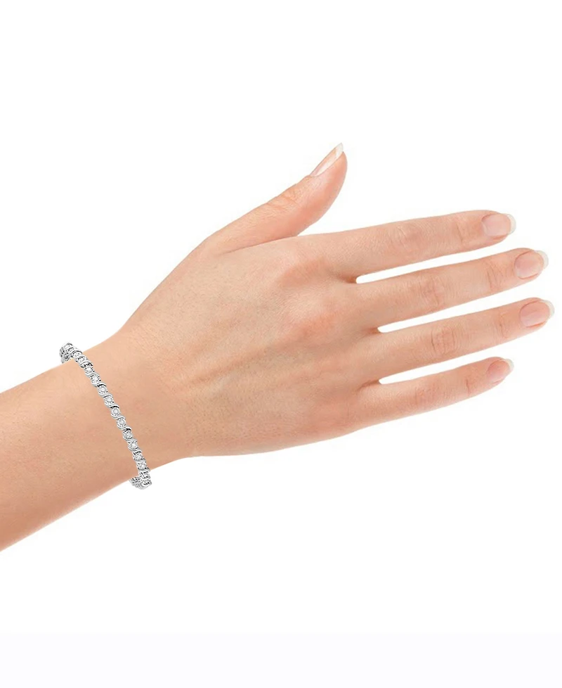 Diamond Bracelet (1/2 ct. t.w.) in Sterling Silver or Gold-Plated Sterling Silver