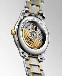 Longines Men's Swiss Automatic Master Diamond Accent 18k Gold and Stainless Steel Bracelet Watch 39mm L26285777