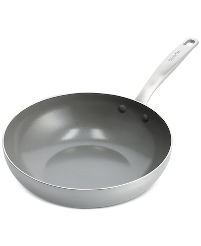 GreenPan Chatham Stainless Ceramic Nonstick Wok, 11"