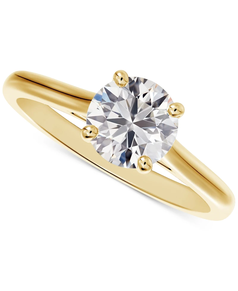 Portfolio by De Beers Forevermark Diamond Round-Cut Cathedral Solitaire Engagement Ring (1/2 ct. t.w.)