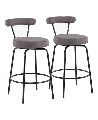 Rhonda Contemporary Counter Stool, Set of 2