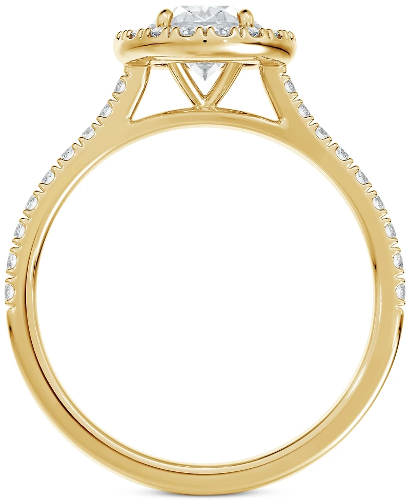 Portfolio by De Beers Forevermark Diamond Oval Halo Engagement Ring (1 ct. t.w.) in 14k Gold