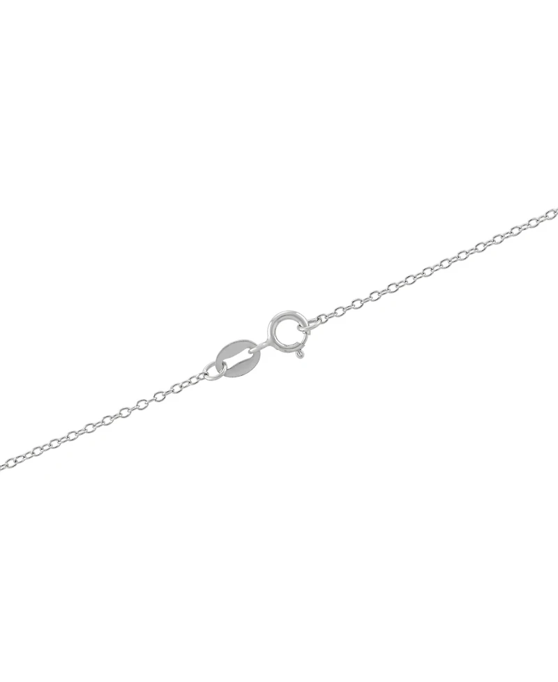 Ombre Crystal Rectangle Pendant Necklace in Sterling Silver, 16" + 2" extender, Macy's Exclusive