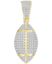 Men's Diamond Football Pendant (1/4 ct. t.w.) in 10k Gold