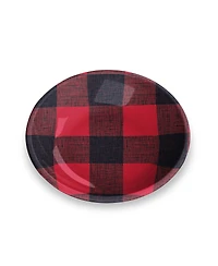 Abode Homewares Check Melamine Pet Saucers, Set Of 2