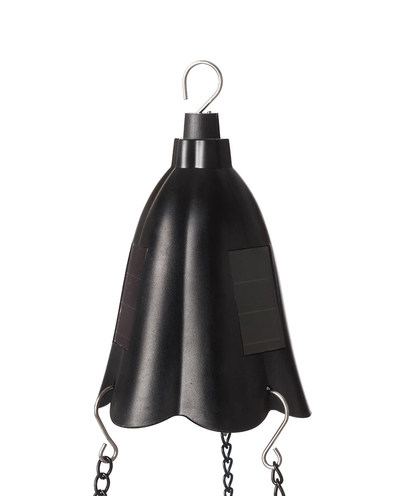 Glitzhome Solar Lighted Plastic Hanging Planter, 30"
