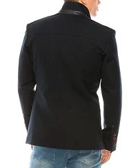 Ron Tomson Men's Modern Casual Stand Collar Sports Jacket