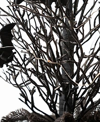 Glitzhome 20" Halloween Lighted Bats Table Top Tree