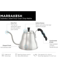Grosche Marrakesh Stainless Steel Gooseneck Pour Over Dripper Kettle , 34 fl oz Capacity