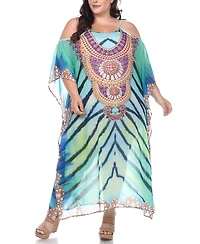 Plus Sheer Maxi Caftan