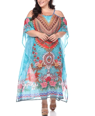 Plus Sheer Maxi Caftan