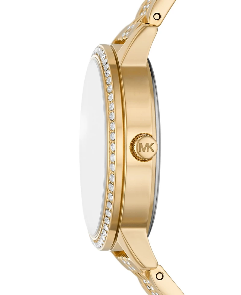 Michael Kors Women's Melissa Gold-Tone Stainless Steel Bracelet Watch 35mm