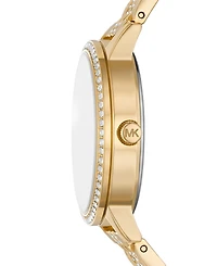 Michael Kors Women's Melissa Gold-Tone Stainless Steel Bracelet Watch 35mm
