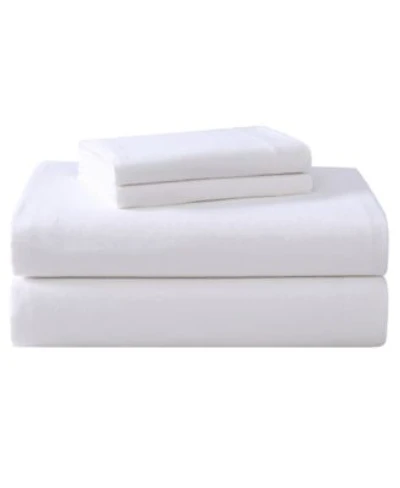 Laura Ashley Solid Cotton Flannel Sheet Sets
