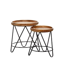 Modern Accent Table, Set of 2