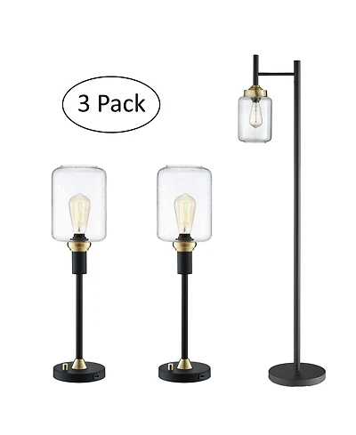 Luken Lamp Set, 3 Piece