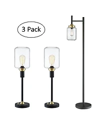 Luken Lamp Set, 3 Piece