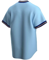 Men's Powder Blue Milwaukee Brewers Road Cooperstown Collection Team Jersey
