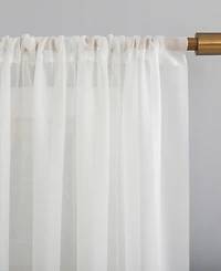 Mallory Sheer Voile Rod Pocket Curtain Panel