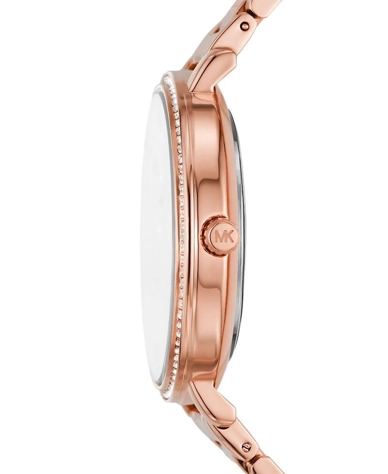 Michael Kors Women's Pyper Rose Gold-Tone Stainless Steel Bracelet Watch 38mm