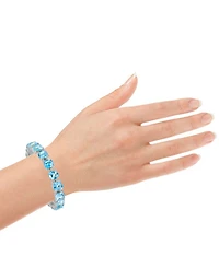 Blue Topaz Cushion Tennis Bracelet (47 ct. t.w.) in Sterling Silver (Also in Amethyst & Citrine)