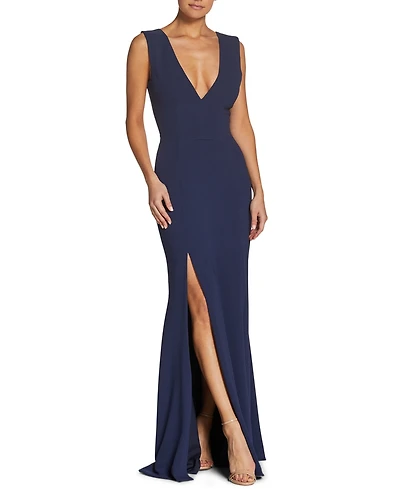 Dress the Population Women's Sandra V-Neck Gown
