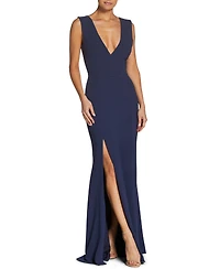 Dress the Population Women's Sandra V-Neck Gown